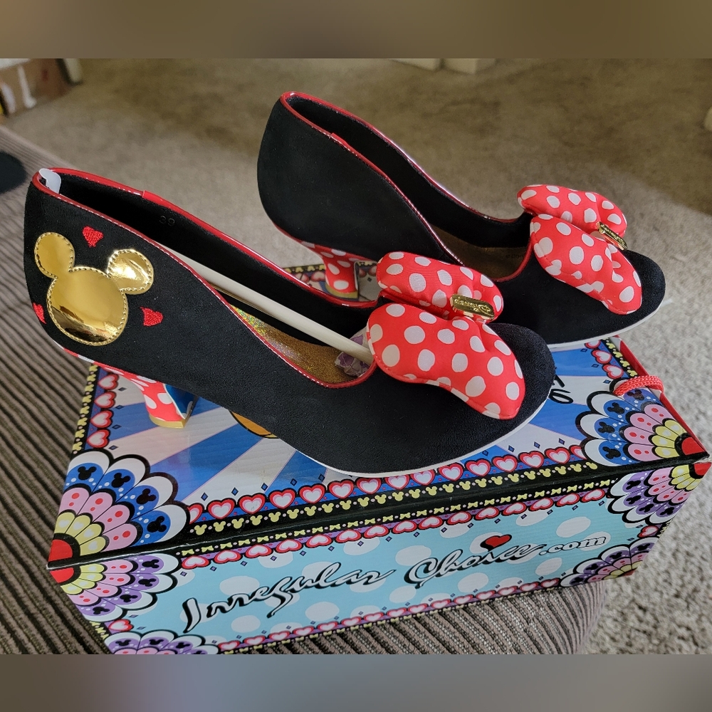 Irregular Choice Disney Minnie Mouse Heels  NEW IN BOX